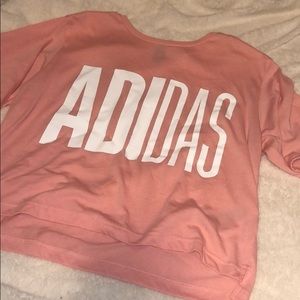 Adidas oversized crop top